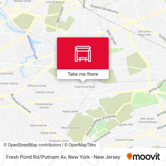 Fresh Pond Rd/Putnam Av map