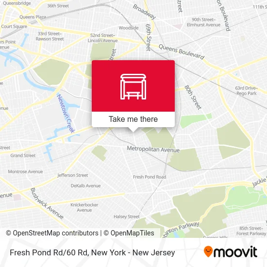 Fresh Pond Rd/60 Rd map