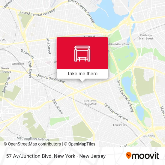 57 Av/Junction Blvd map