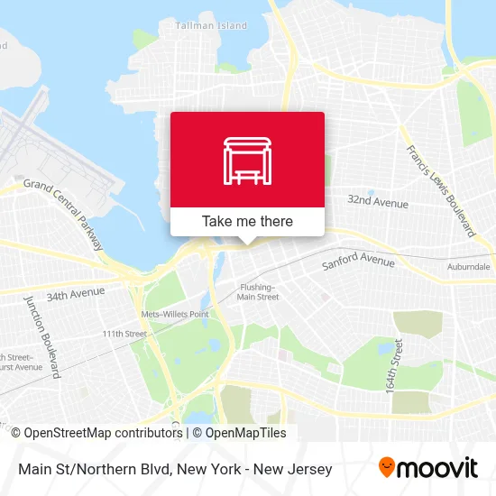 Main St/Northern Blvd map