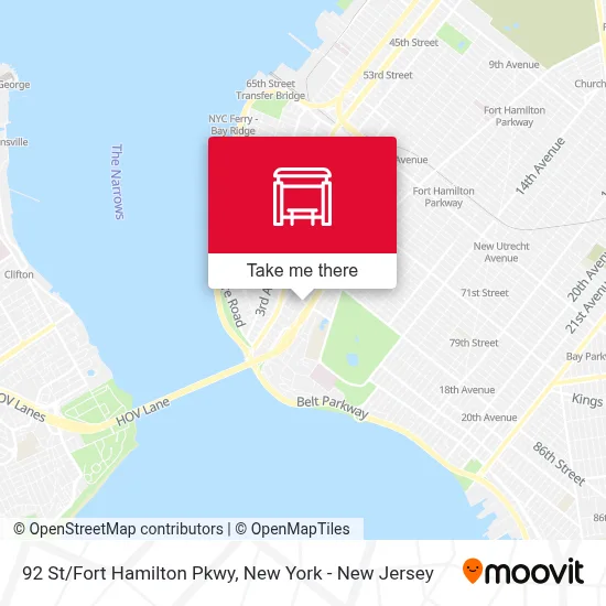 92 St/Fort Hamilton Pkwy map