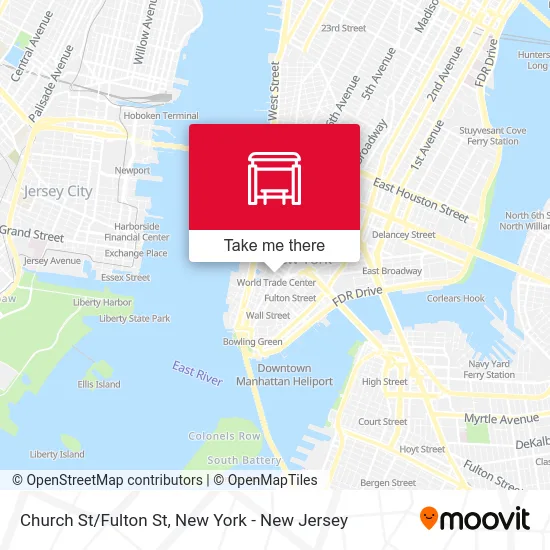 Church St/Fulton St map