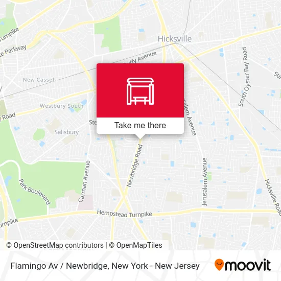Flamingo Av / Newbridge map