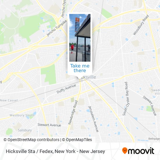 Hicksville Sta / Fedex map