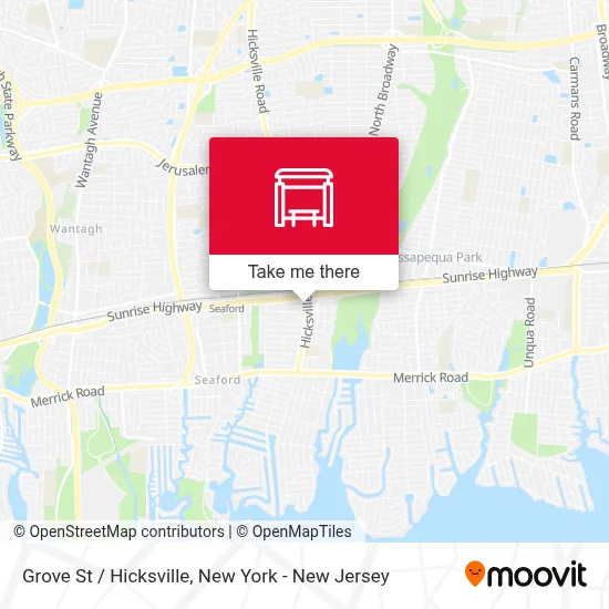 Grove St / Hicksville map