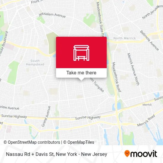 Nassau Rd + Davis St map