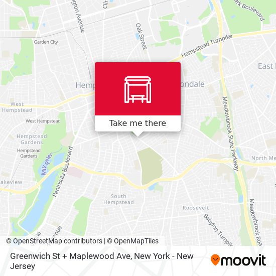 Greenwich St + Maplewood Ave map