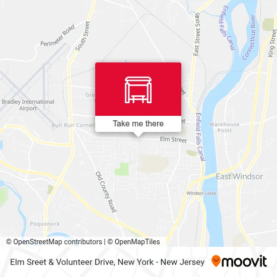 Elm Sreet & Volunteer Drive map