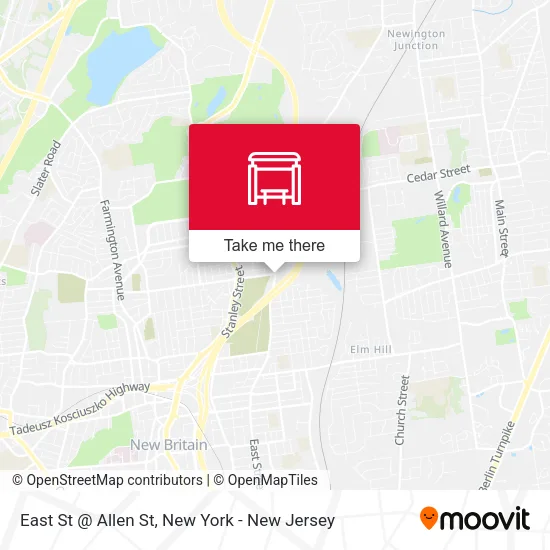Mapa de East St @ Allen St