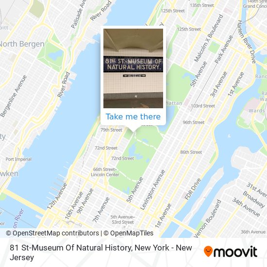 81 St-Museum Of Natural History map