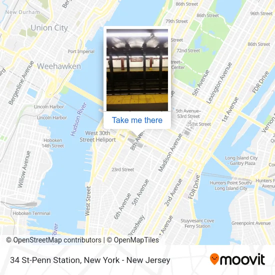 34 St-Penn Station map