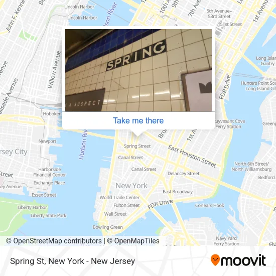 Spring St map