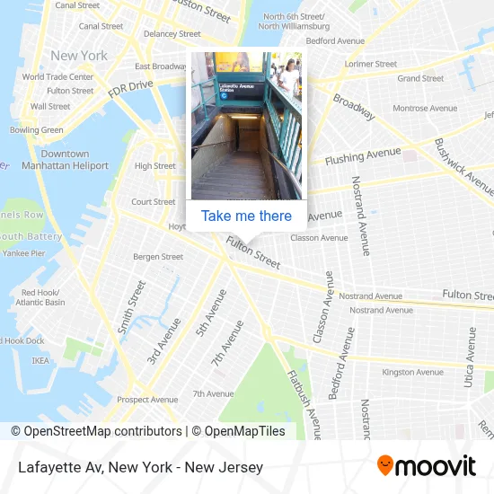 Lafayette Av map