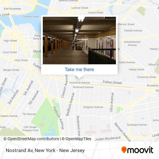 Nostrand Av map