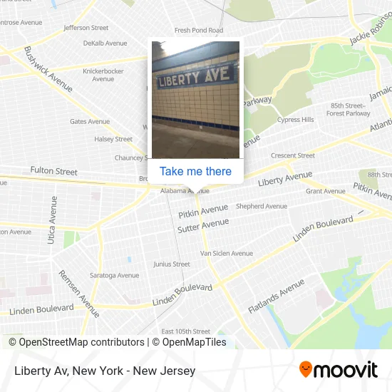 Liberty Av map