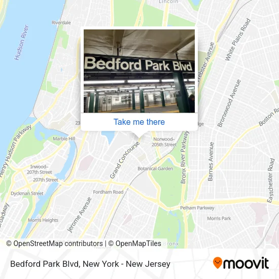 Bedford Park Blvd map