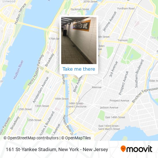 161 St-Yankee Stadium map