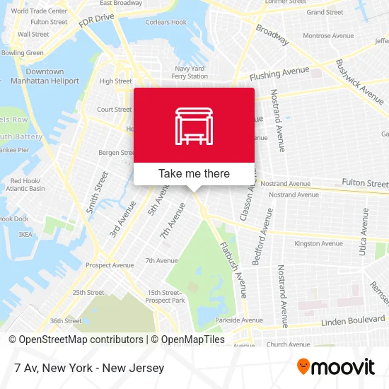 7 Av map