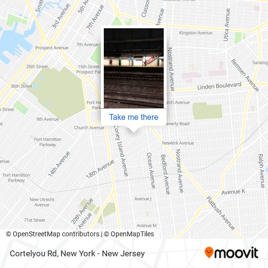 Mapa de Cortelyou Rd