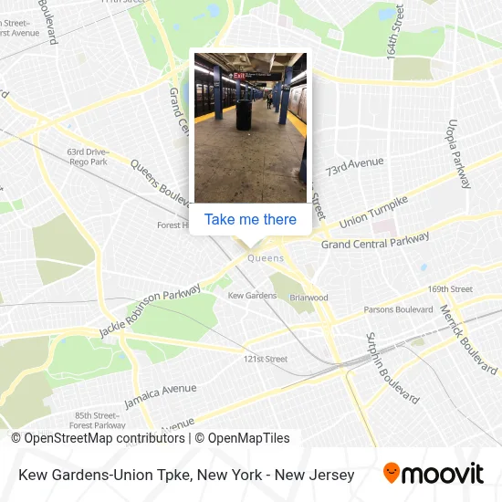 Kew Gardens-Union Tpke map