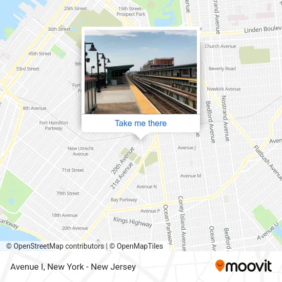 Avenue I map