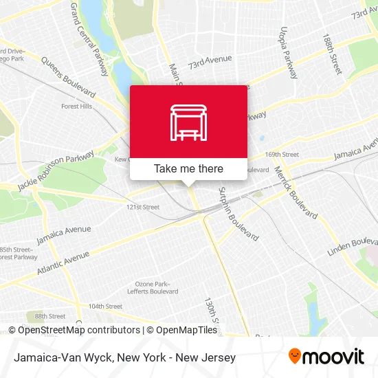 Jamaica-Van Wyck map