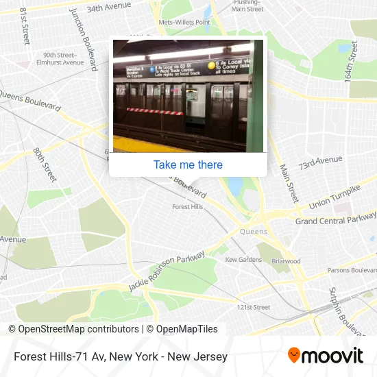 Forest Hills-71 Av map