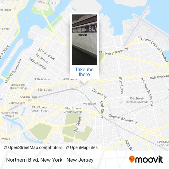 Northern Blvd map