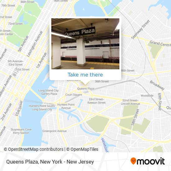 Queens Plaza map