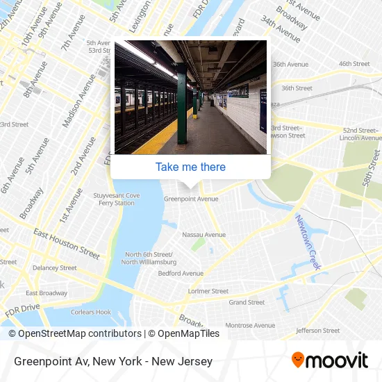 Greenpoint Av map