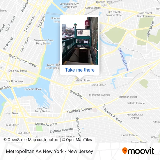 Metropolitan Av map