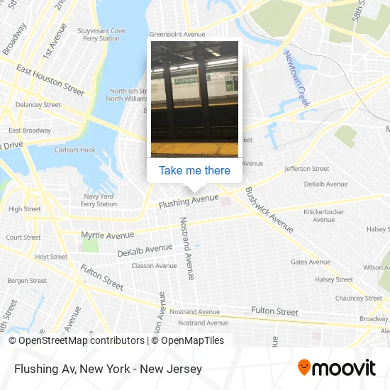 Flushing Av map