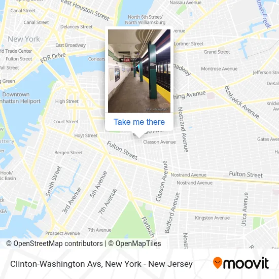 Clinton-Washington Avs map