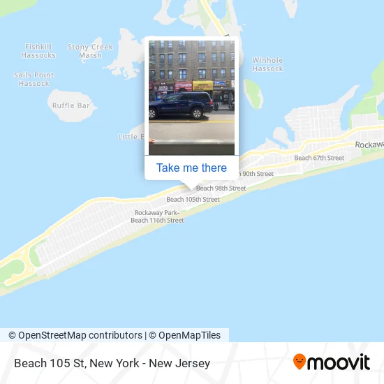 Beach 105 St map
