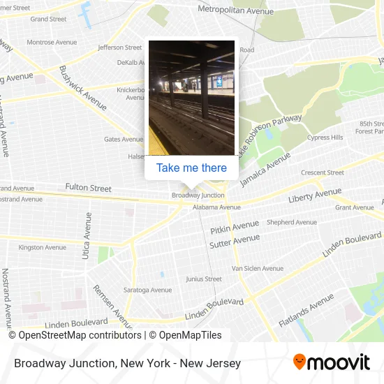 Broadway Junction map