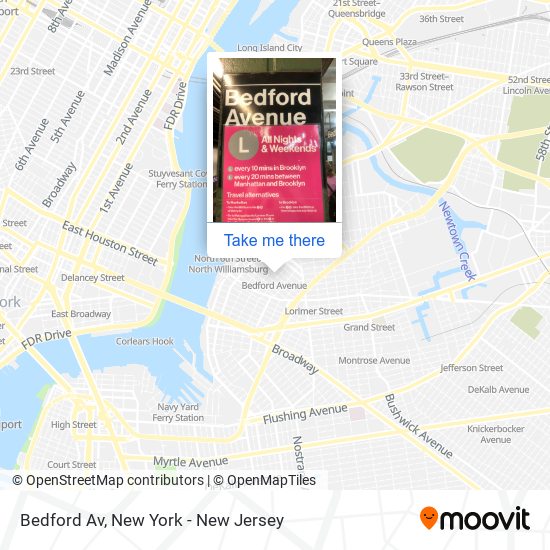 Mapa de Bedford Av