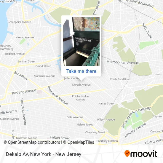 Dekalb Av map