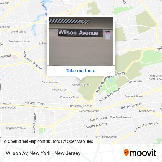 Wilson Av map