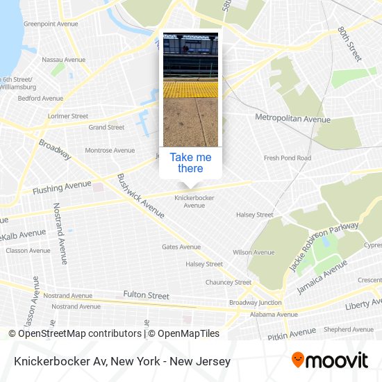 Mapa de Knickerbocker Av