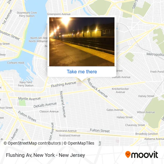 Flushing Av map