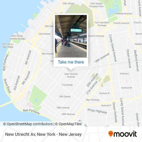 New Utrecht Av map