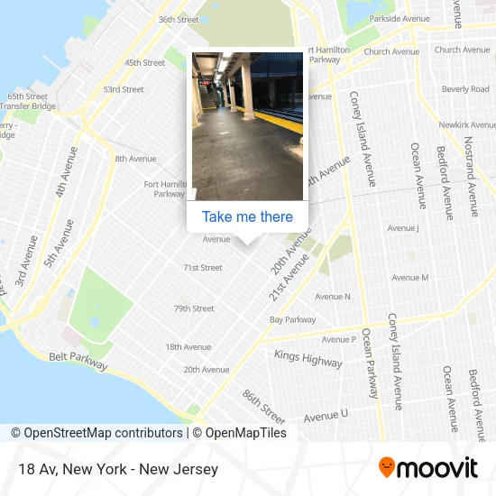 18 Av map