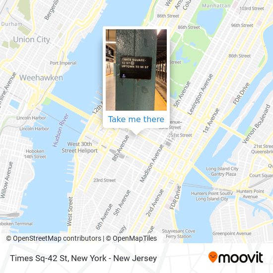 Mapa de Times Sq-42 St