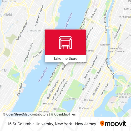116 St-Columbia University map