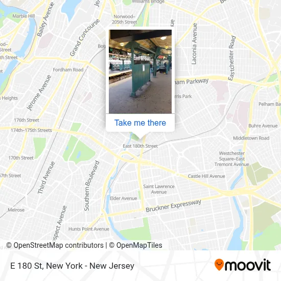 E 180 St station - Routes, Schedules, and Fares