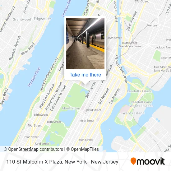 110 St-Malcolm X Plaza map
