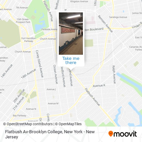 Mapa de Flatbush Av-Brooklyn College