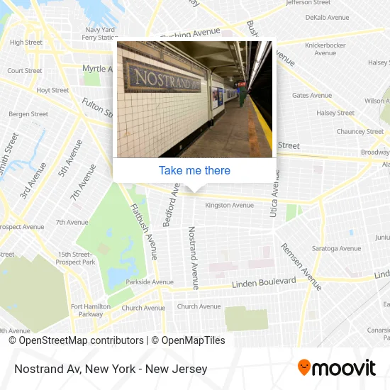 Nostrand Av map