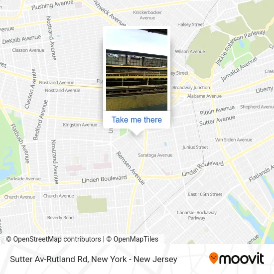 Sutter Av-Rutland Rd map