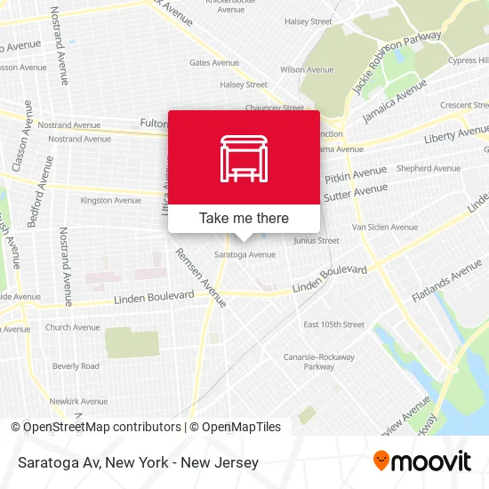Saratoga Av map
